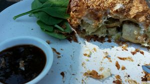 Vegan easy cheezy pie at Freestate in Terrigal