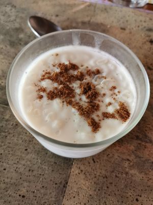 Rice with milk and cinnamon at Casa Rural Ahora in El Colmenar