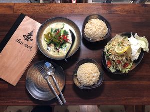 Our spread, so yummy  at Thai Rock in Sydney