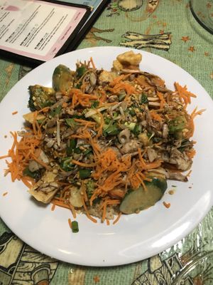 Peanut vegetables at Saturn Cafe in Santa Cruz