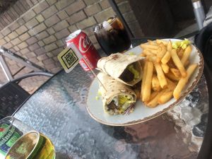 Kofta wrap  at Wine & Reason in Worthing