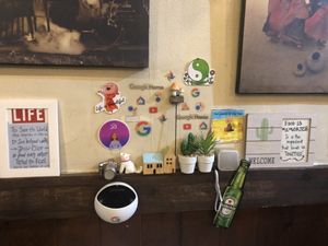 Warm messages by the owner  at Downtown B's in Tokyo