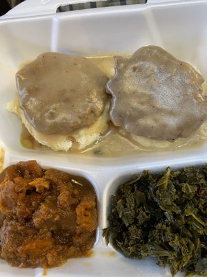 Salisbury steak at ITSO Vegan in Grand Prairie