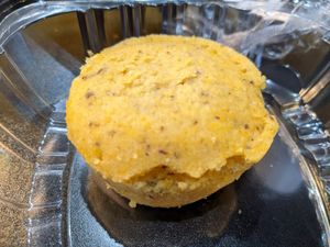 Corn bread at ITSO Vegan in Grand Prairie