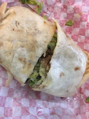 Vegan burrito at ITSO Vegan in Grand Prairie