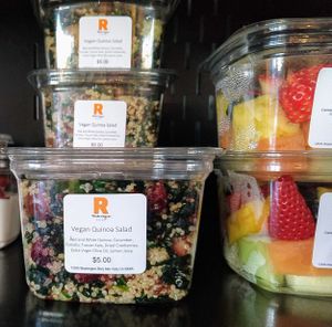 Vegan quinoa salad at Röckenwagner in Los Angeles