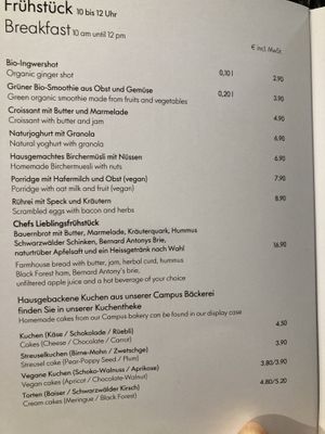 Frühstücksoptionen  at Vitra Haus Cafe in Weil Am Rhein