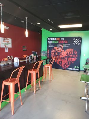 Spacious seating at Clean Eatz in Beaufort