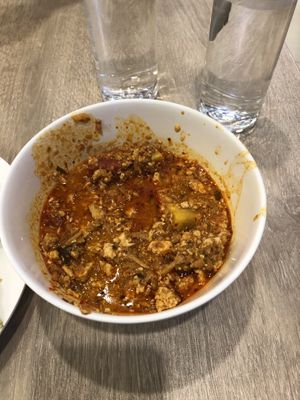 spicy tomato tofu (also reaally good)   at So Vegan - Gateway Ekkamai in Bangkok