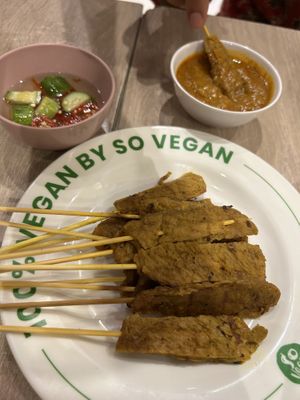 Satay skewers   at So Vegan - Gateway Ekkamai in Bangkok