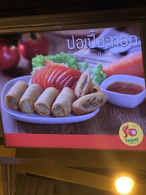 Springrolls at So Vegan - Gateway Ekkamai in Bangkok