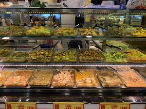 Display case buffet at So Vegan - Gateway Ekkamai in Bangkok