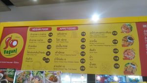 Menu at So Vegan - Gateway Ekkamai in Bangkok