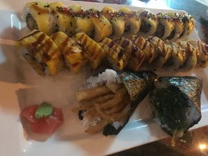 Vegan sushi  at Temari Sushi in Willemstad
