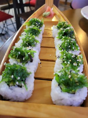 Seaweed rolls at Temari Sushi in Willemstad