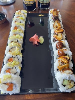 Kari Kari and Flex Roll  at Temari Sushi in Willemstad