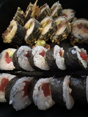 I forget the name but it had watermelon and avocado   at Temari Sushi in Willemstad