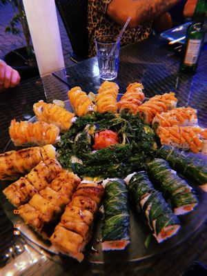 Delicious vegan sushi :) at Temari Sushi in Willemstad