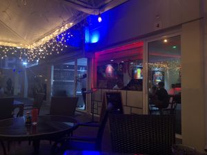 Outside terras at Temari Sushi in Willemstad