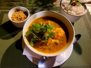 Moqueca de banana terra at Quintal in Tibau Do Sul