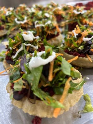 Infladitas de chorizo de soya at Planta Baja Restaurant in Ensenada