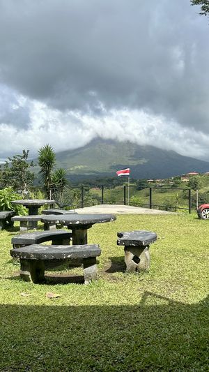 View on Arenal volcano  at La Ventanita in El Castillo