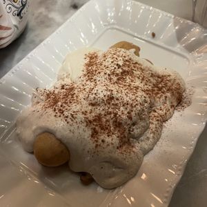 vegan tiramisu (way better than it looks lol)  at Cesarina in San Diego