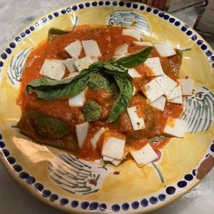 vegan spinach ravioli (had a weird aftertaste, do not recommend but really want to try something else next time!)  at Cesarina in San Diego