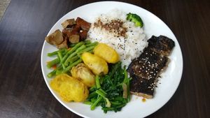 Japanese soy eel with rice at Tián Māmā in Kaohsiung