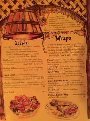Menu page 1 at The Common Ground in Hyannis