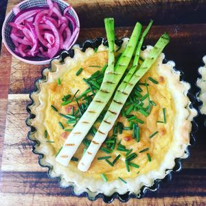 Onion Quiche at Dauns in East London