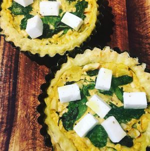 "Feta" & Spinach Quiche at Dauns in East London