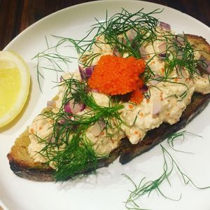 Toast Skagen at Dauns in East London