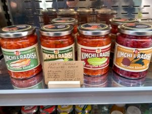 Kimchi range #Veganuary at Dauns in East London