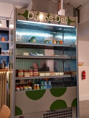 Deli fridge #Veganuary at Dauns in East London