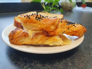 Cheeze twist at Dauns in East London