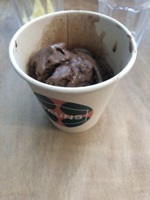 Miso chocolate ice cream   at Dauns in East London