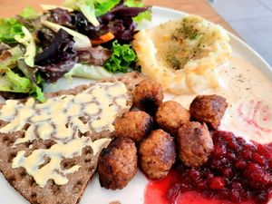 Swedish meatballs ❤️ at Dauns in East London