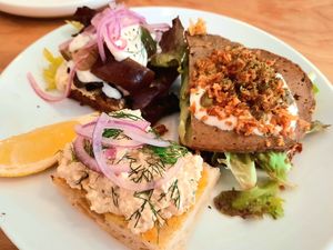 Smorrebrod trio at Dauns in East London