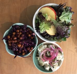 Three salads option  at Dauns in East London