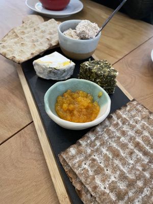 Cheese board  at Dauns in East London