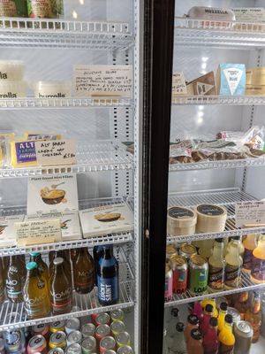 chilled items for sale at Dauns in East London