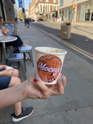 Salted caramel chai  at Dauns in East London