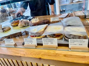 Treats and sandwiches  at Dauns in East London