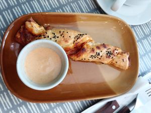 Cheese stick - too good to miss! at Dauns in East London