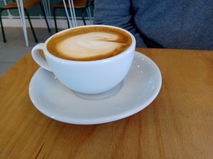 Flat white at Dauns in East London