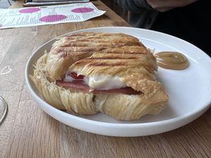 Croissant Sandwich  at Dauns in East London