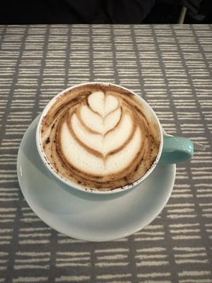 Cappuccino with oat milk #Veganuary at Dauns in East London