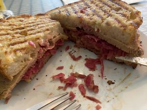 Best vegan Reuben ever!!!  at Dauns in East London