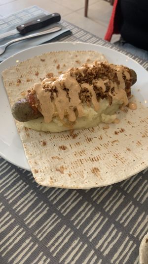 Swedish Hot Dog  at Dauns in East London